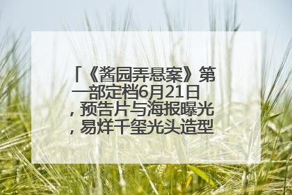 《酱园弄悬案》第一部定档6月21日，预告片与海报曝光，易烊千玺光头造型饰演“周瞎子”