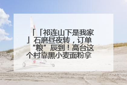 「祁连山下是我家」石磨昼夜转，订单“粮”辰到！高台这个村靠黑小麦面粉拿下成立来最大订单