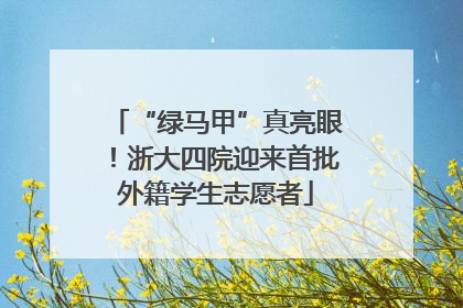 “绿马甲”真亮眼！浙大四院迎来首批外籍学生志愿者