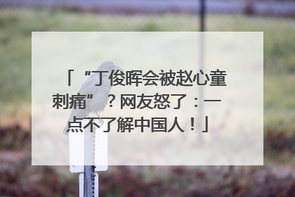 “丁俊晖会被赵心童刺痛”？网友怒了：一点不了解中国人！