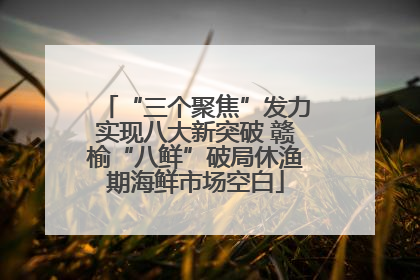 “三个聚焦”发力实现八大新突破 赣榆“八鲜”破局休渔期海鲜市场空白