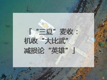 “三夏”麦收：机收“大比武” 减损论“英雄”