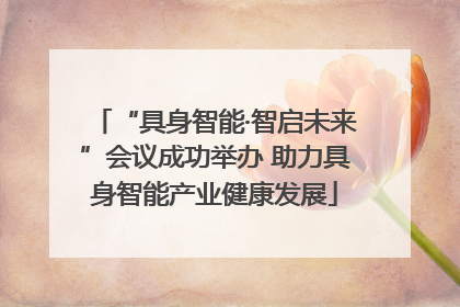 “具身智能·智启未来”会议成功举办 助力具身智能产业健康发展