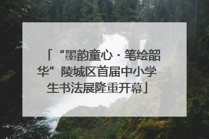 “墨韵童心・笔绘韶华”陵城区首届中小学生书法展隆重开幕
