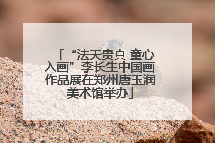 “法天贵真 童心入画”李长生中国画作品展在郑州唐玉润美术馆举办