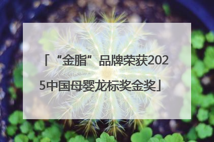 “金脂”品牌荣获2025中国母婴龙标奖金奖