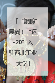 “鲲鹏”展翼！“运-20”入驻西北工业大学