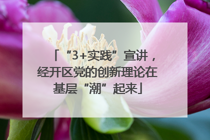 “3+实践”宣讲，经开区党的创新理论在基层“潮”起来