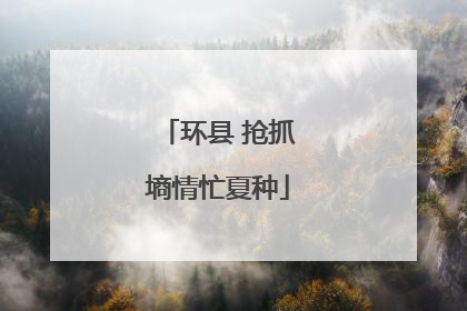 环县 抢抓墒情忙夏种