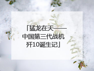 猛龙在天——中国第三代战机歼10诞生记