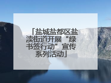 盐城盐都区盐渎街道开展“绿书签行动”宣传系列活动