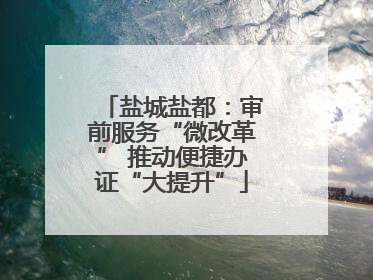 盐城盐都：审前服务“微改革” 推动便捷办证“大提升”