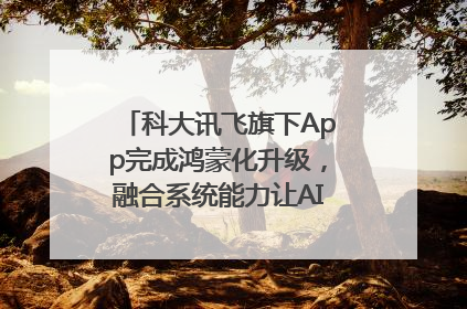科大讯飞旗下App完成鸿蒙化升级，融合系统能力让AI服务触手可及
