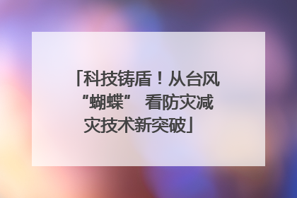 科技铸盾！从台风“蝴蝶” 看防灾减灾技术新突破