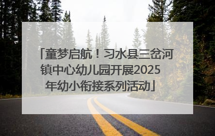 童梦启航！习水县三岔河镇中心幼儿园开展2025年幼小衔接系列活动