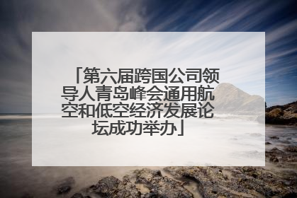第六届跨国公司领导人青岛峰会通用航空和低空经济发展论坛成功举办