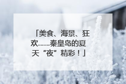 美食、海景、狂欢……秦皇岛的夏天“夜”精彩！
