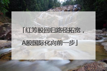 红筹股回归路径拓宽，A股国际化向前一步