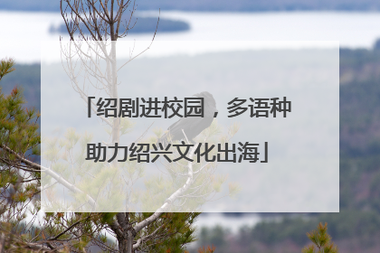 绍剧进校园，多语种助力绍兴文化出海