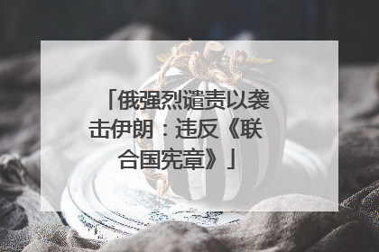 俄强烈谴责以袭击伊朗：违反《联合国宪章》
