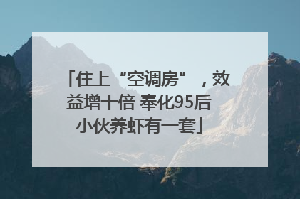 住上“空调房”，效益增十倍 奉化95后小伙养虾有一套