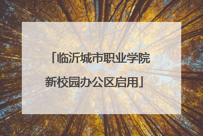 临沂城市职业学院新校园办公区启用
