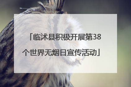 临沭县积极开展第38个世界无烟日宣传活动