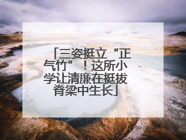 三姿挺立“正气竹”！这所小学让清廉在挺拔脊梁中生长