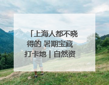 上海人都不晓得的 暑期宝藏打卡地｜自然资源探馆系列②