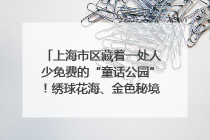 上海市区藏着一处人少免费的“童话公园”！绣球花海、金色秘境……地铁直达→