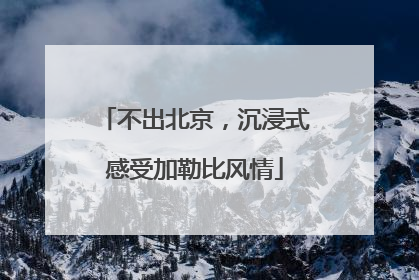 不出北京，沉浸式感受加勒比风情