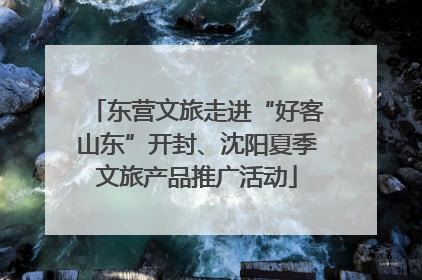 东营文旅走进“好客山东”开封、沈阳夏季文旅产品推广活动