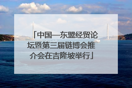 中国—东盟经贸论坛暨第三届链博会推介会在吉隆坡举行