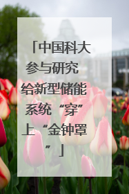中国科大参与研究 给新型储能系统“穿”上“金钟罩”