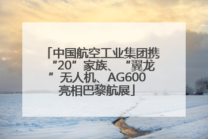 中国航空工业集团携“20”家族、“翼龙”无人机、AG600亮相巴黎航展