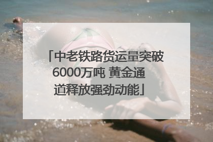 中老铁路货运量突破6000万吨 黄金通道释放强劲动能
