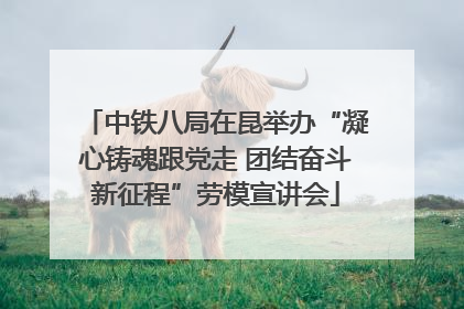 中铁八局在昆举办“凝心铸魂跟党走 团结奋斗新征程”劳模宣讲会
