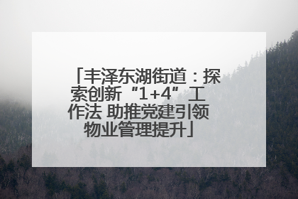 丰泽东湖街道：探索创新“1+4”工作法 助推党建引领物业管理提升