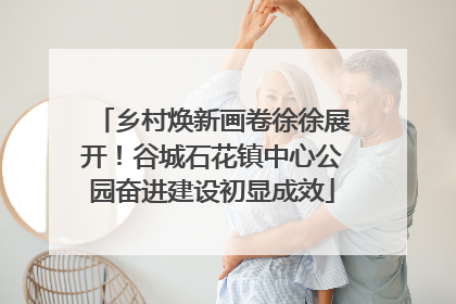 乡村焕新画卷徐徐展开！谷城石花镇中心公园奋进建设初显成效