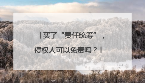买了“责任统筹”，侵权人可以免责吗？