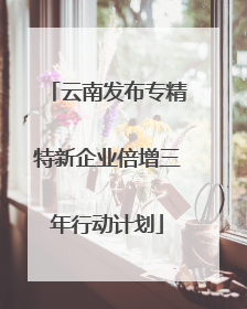 云南发布专精特新企业倍增三年行动计划