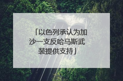 以色列承认为加沙一支反哈马斯武装提供支持