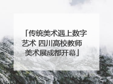 传统美术遇上数字艺术 四川高校教师美术展成都开幕