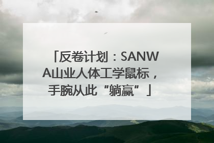 反卷计划：SANWA山业人体工学鼠标，手腕从此“躺赢”