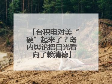台积电对美“硬”起来了？岛内舆论把目光看向了赖清德