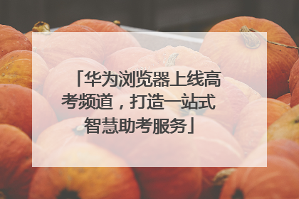 华为浏览器上线高考频道，打造一站式智慧助考服务