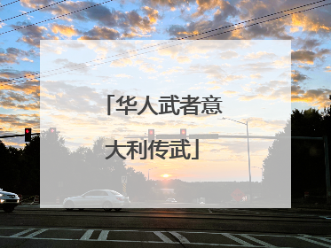 华人武者意大利传武