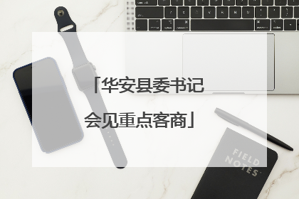 华安县委书记会见重点客商