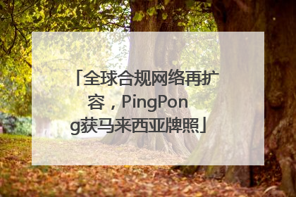 全球合规网络再扩容，PingPong获马来西亚牌照