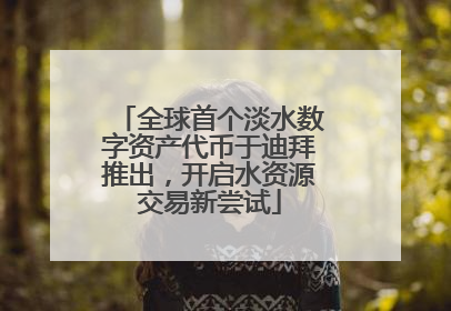 全球首个淡水数字资产代币于迪拜推出，开启水资源交易新尝试